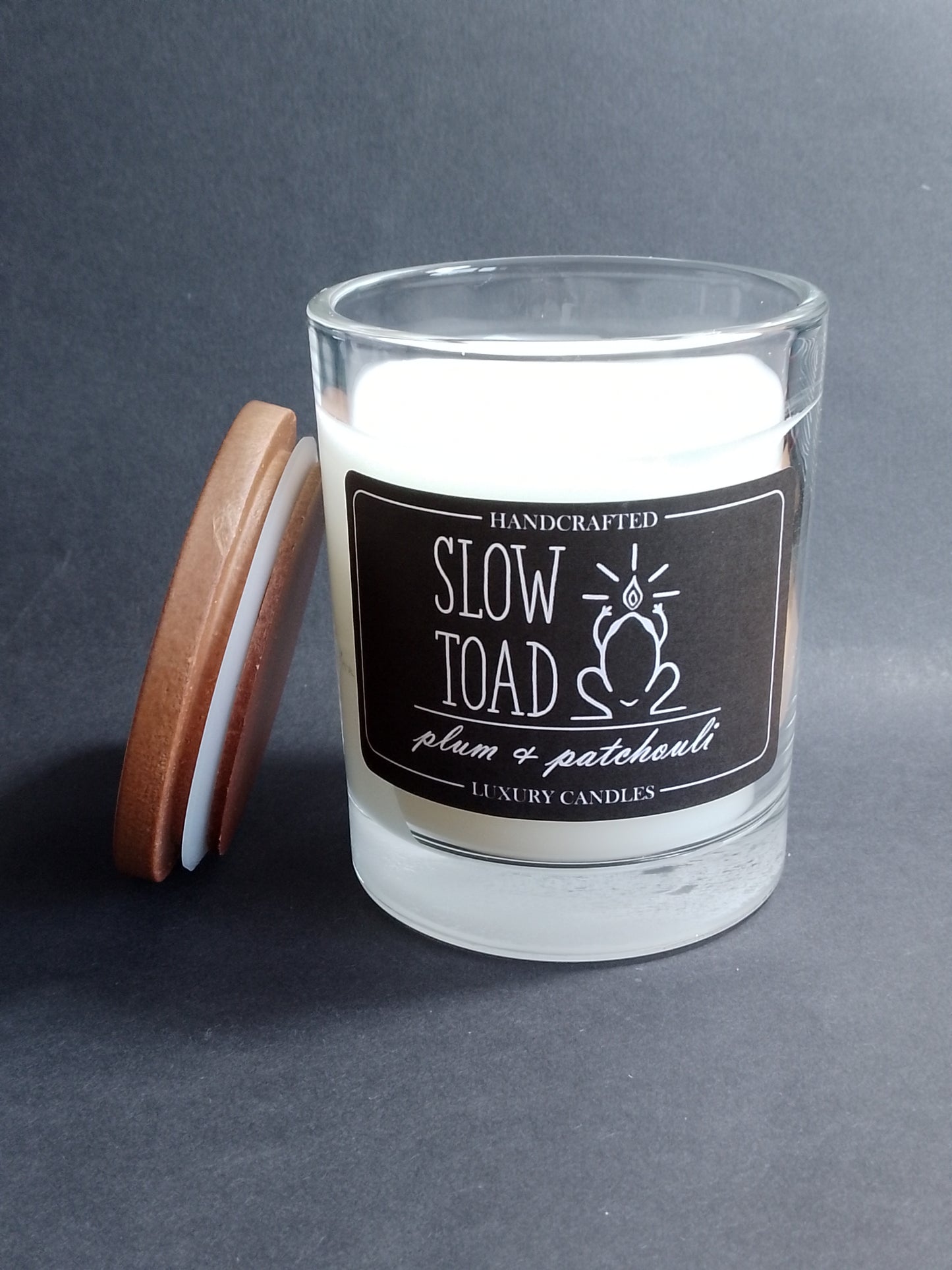 Plum & Patchouli Scented Candle